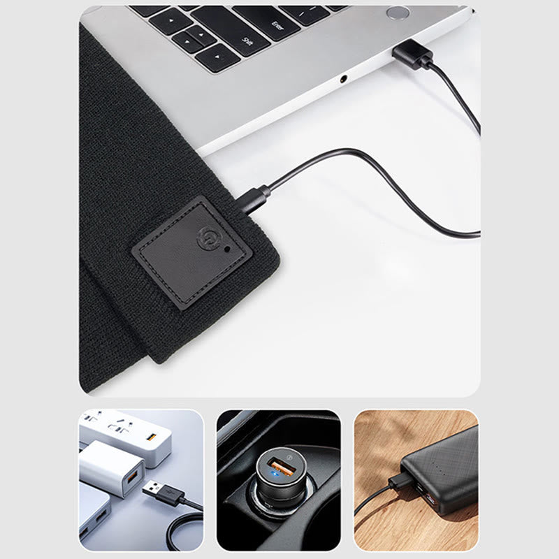 Berretto lavorato a maglia con illuminazione a LED RGB invernale - image 5