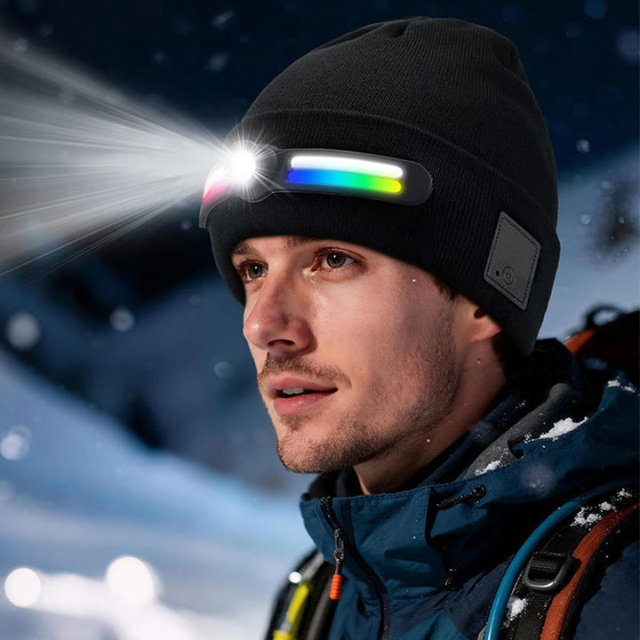 Berretto lavorato a maglia con illuminazione a LED RGB invernale - image 2