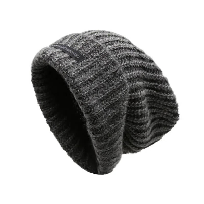 Berretto invernale in maglia tinta unita, caldo e confortevole - Grigio - Regolabile (21 5/8"-22 7/8") - image 0