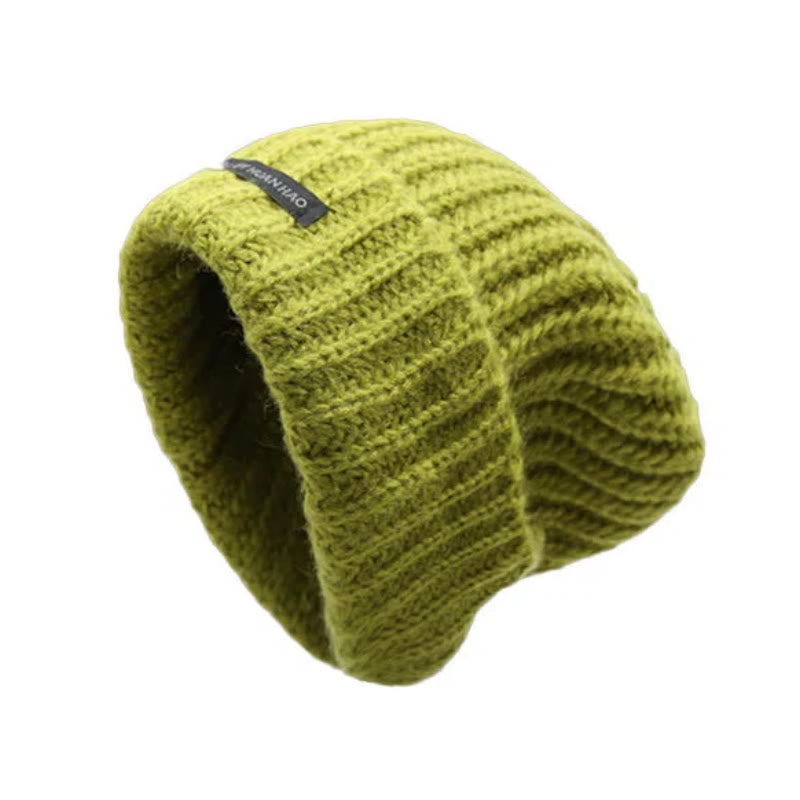 Berretto invernale in maglia tinta unita, caldo e confortevole - Verde - Regolabile (21 5/8"-22 7/8") - image 2
