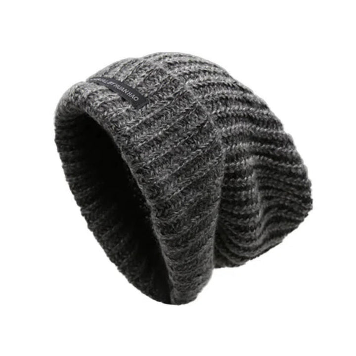 Berretto invernale in maglia tinta unita, caldo e confortevole - Grigio - Regolabile (21 5/8"-22 7/8") - image 0
