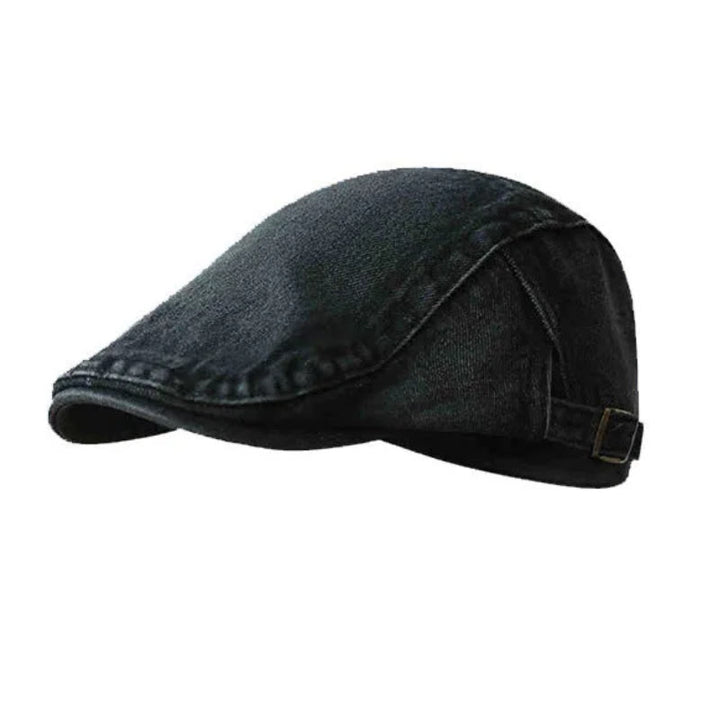 Classico berretto piatto regolabile in denim - Nero - Regolabile (circa 21 5/8"-23 1/4") - image 11