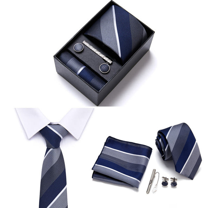 Set di 4 cravatte eleganti formali da uomo - Stile n. 8 - image 8
