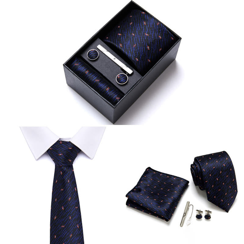 Set di 4 cravatte eleganti formali da uomo - Stile n. 2 - image 2