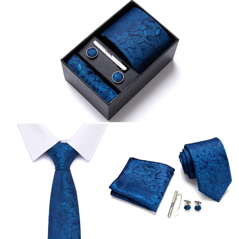 Set di 4 cravatte eleganti formali da uomo - Stile n. 1 - image 1