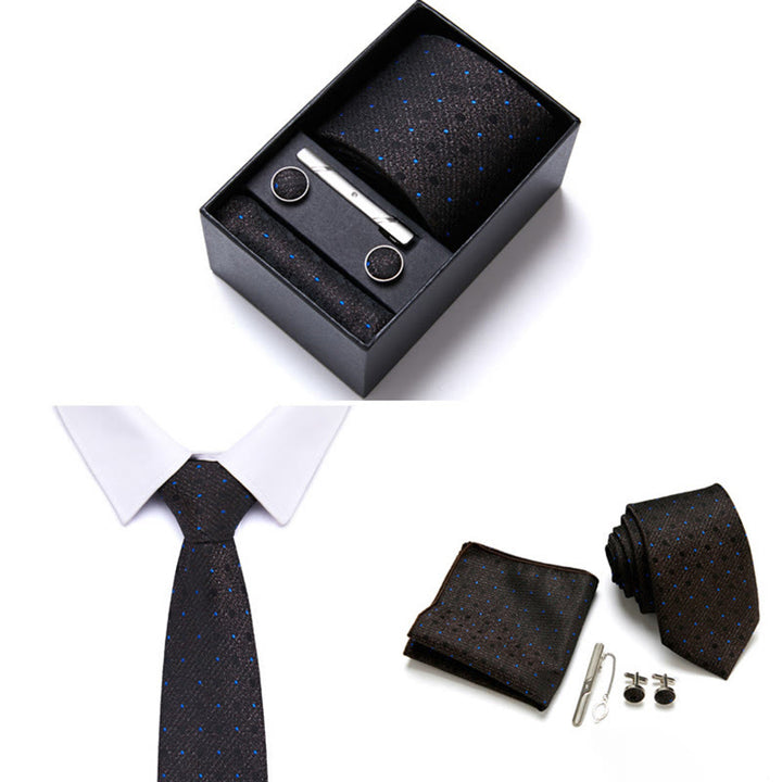 Set di 4 cravatte eleganti formali da uomo - Stile n. 11 - image 11