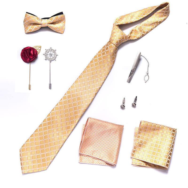 Set di 8 pezzi con papillon, fazzoletto da taschino e spilla - image 17