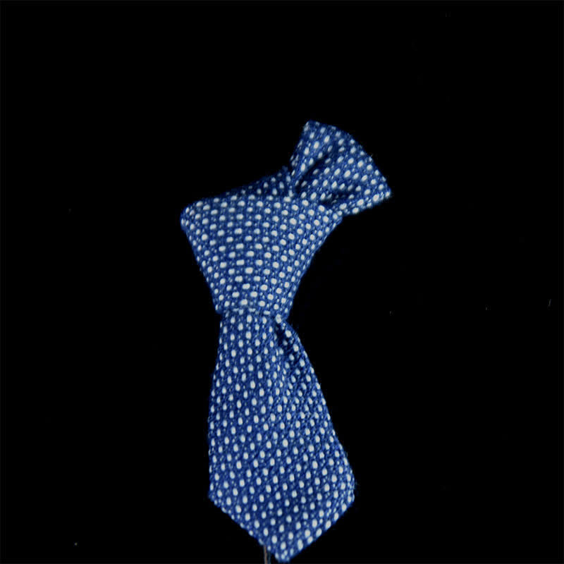 Spilla da bavero in tessuto da matrimonio a forma di mini cravatta creativa da uomo - Stile n. 1 - image 2