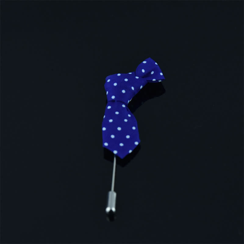 Spilla da bavero in tessuto da matrimonio a forma di mini cravatta creativa da uomo - Stile n. 22 - image 26