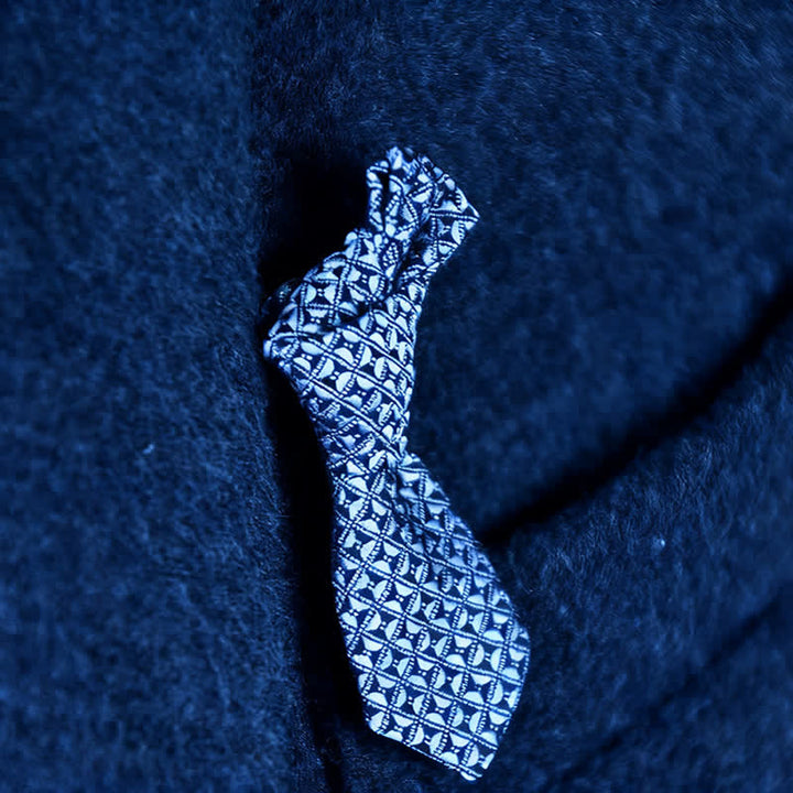 Spilla da bavero in tessuto da matrimonio a forma di mini cravatta creativa da uomo - image 0