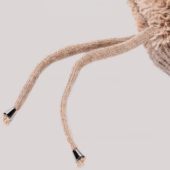 Berretto in maglia di peluche 3 in 1 con sciarpa e maschera - image 6