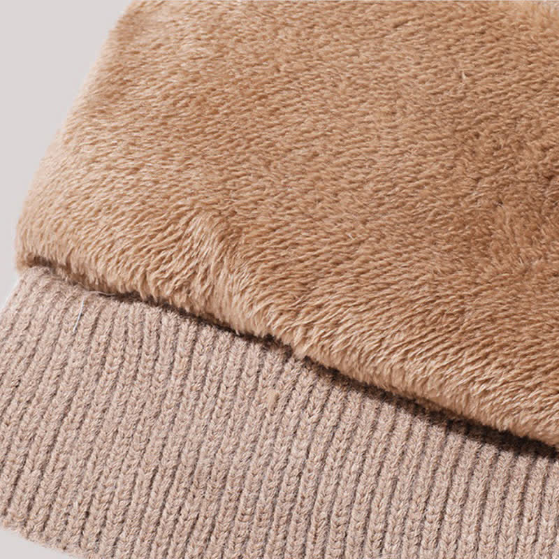 Berretto in maglia di peluche 3 in 1 con sciarpa e maschera - image 5