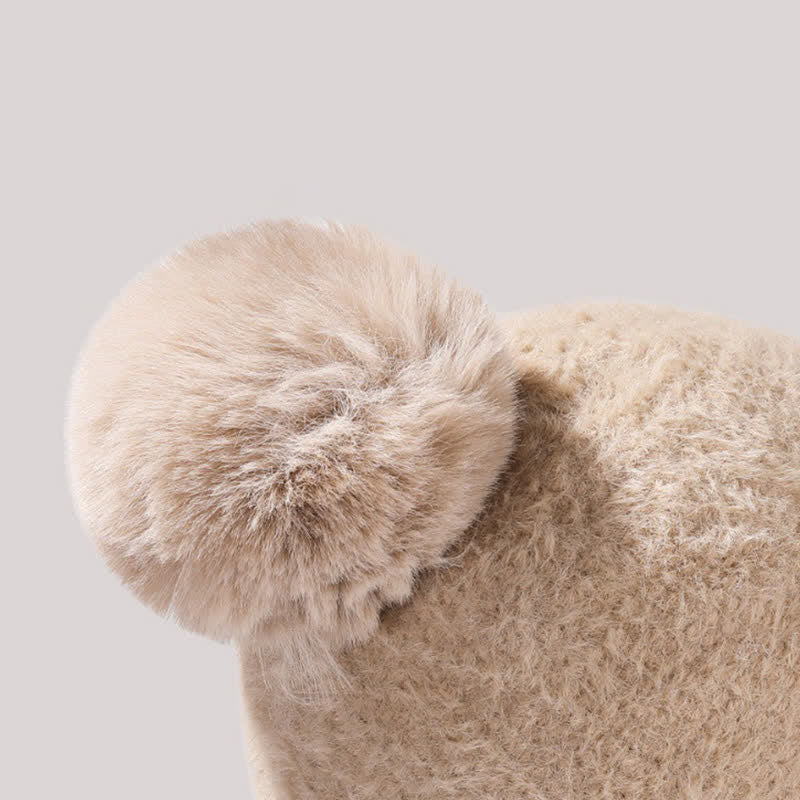 Berretto lavorato a maglia con visiera 3 in 1, sciarpa e mascherina - image 5