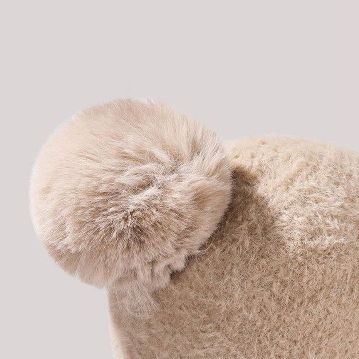 Berretto lavorato a maglia con visiera 3 in 1, sciarpa e mascherina - image 5