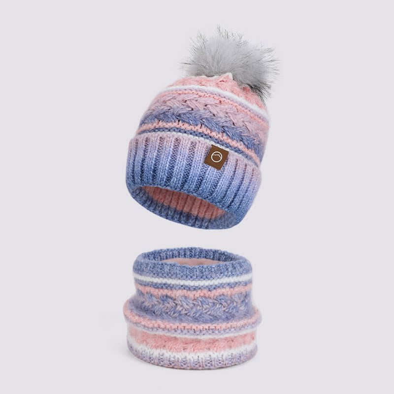 2 pezzi di berretto lavorato a maglia colorato invernale per tenere al caldo il collo - Stile n. 5 - Regolabile (21 5/8"-23 5/8") - image 5