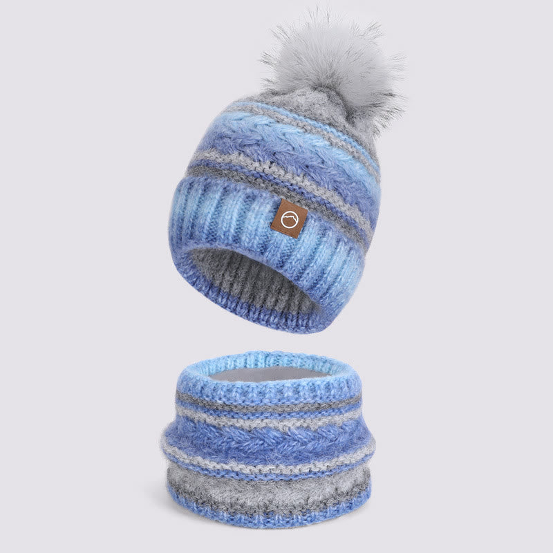 2 pezzi di berretto lavorato a maglia colorato invernale per tenere al caldo il collo - Stile n. 6 - Regolabile (21 5/8"-23 5/8") - image 6