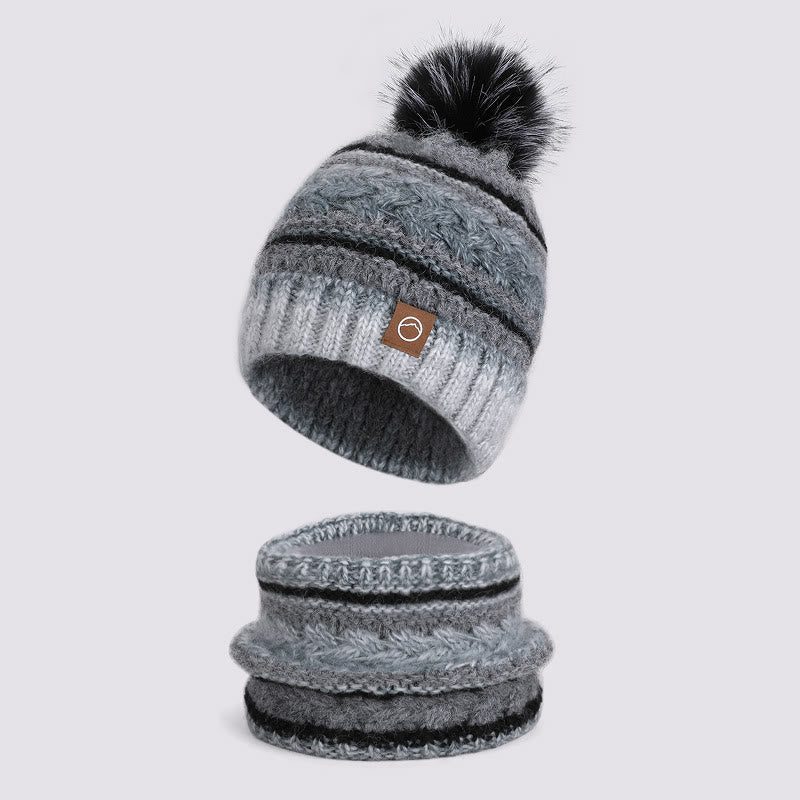 2 pezzi di berretto lavorato a maglia colorato invernale per tenere al caldo il collo - Stile n. 2 - Regolabile (21 5/8"-23 5/8") - image 2