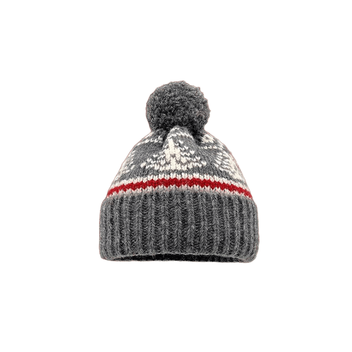 Cappello invernale lavorato a maglia da donna in stile Fair Island - Grigio scuro - M (22"-22 7/8") - image 3