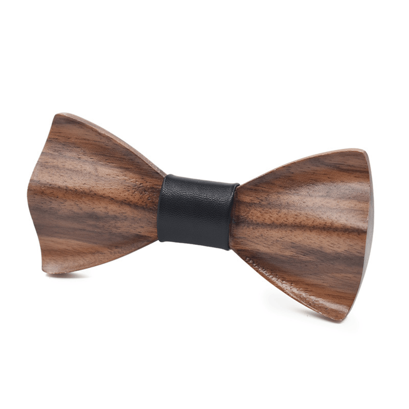 Papillon unisex creativo in legno scuro 3D - Stile n. 3 - image 2
