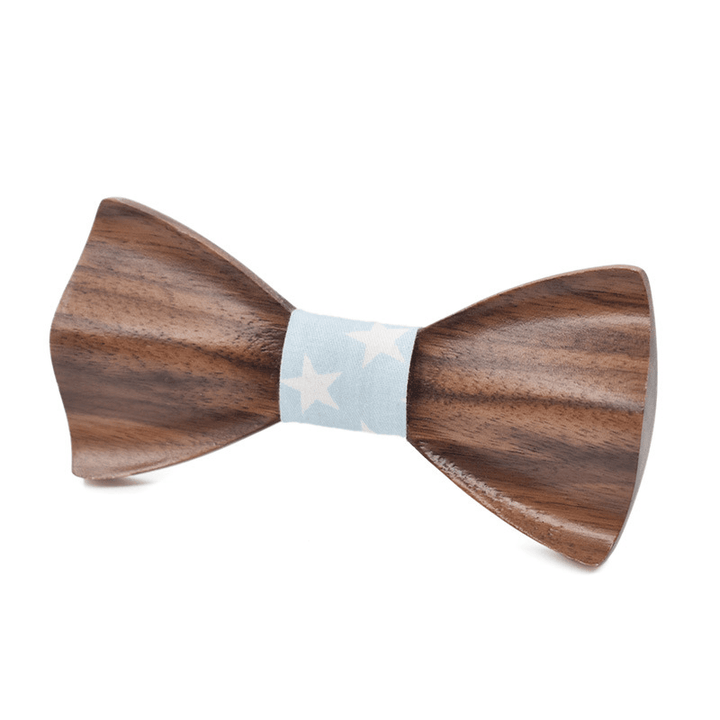 Papillon unisex creativo in legno scuro 3D - Stile n. 5 - image 4