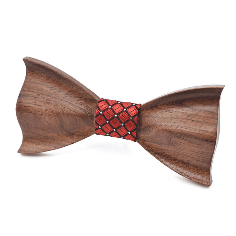 Papillon unisex creativo in legno scuro 3D - Stile n. 8 - image 7