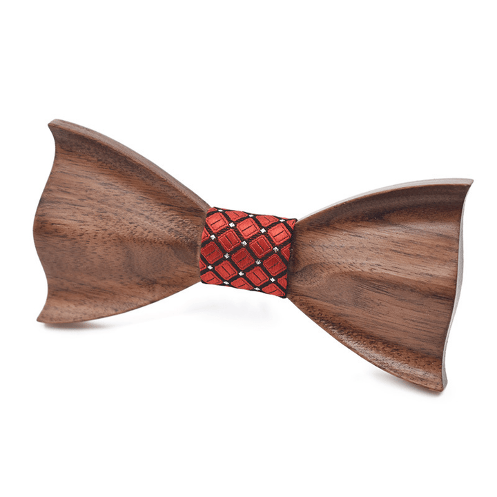 Papillon unisex creativo in legno scuro 3D - Stile n. 8 - image 7