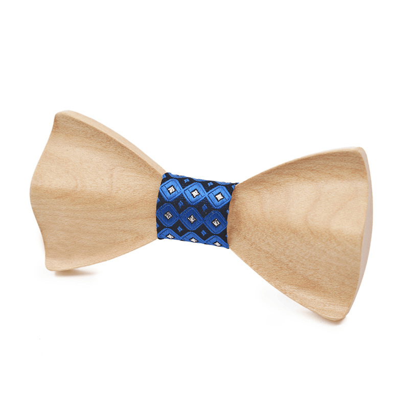 Papillon unisex creativo in legno 3D di colore chiaro - Stile n. 9 - image 8