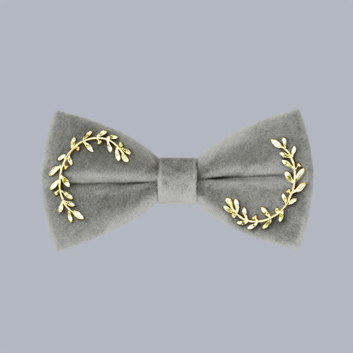 Papillon in velluto con foglie di vite da uomo - image 10