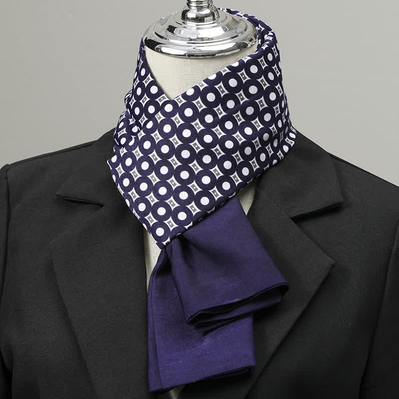 Sciarpa lunga elegante da uomo con motivo geometrico - Stile n. 9 - image 8