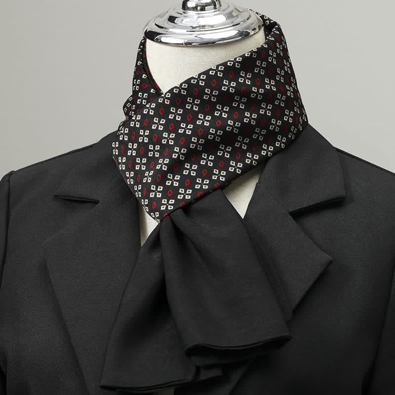 Sciarpa lunga elegante da uomo con motivo geometrico - Stile n. 2 - image 1