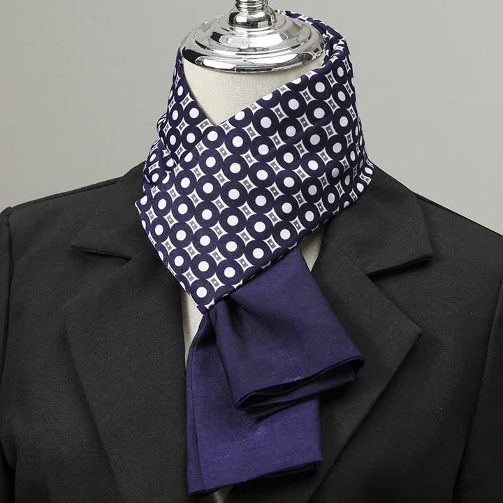 Sciarpa lunga elegante da uomo con motivo geometrico - Stile n. 9 - image 8