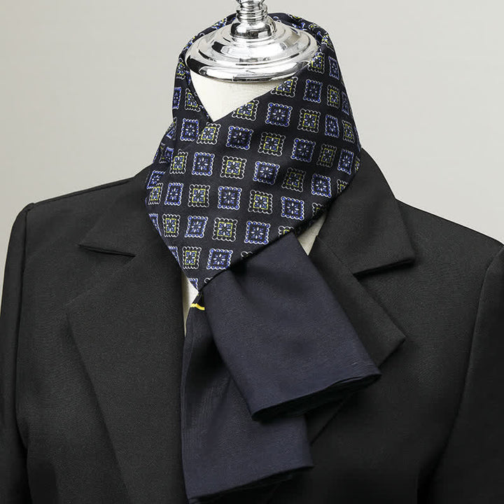 Sciarpa lunga elegante da uomo con motivo geometrico - Stile n. 11 - image 10