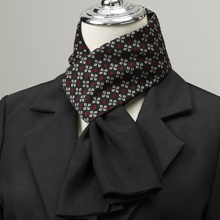 Sciarpa lunga elegante da uomo con motivo geometrico - Stile n. 2 - image 1