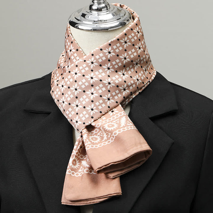 Sciarpa lunga elegante da uomo con motivo geometrico - Stile n. 6 - image 5