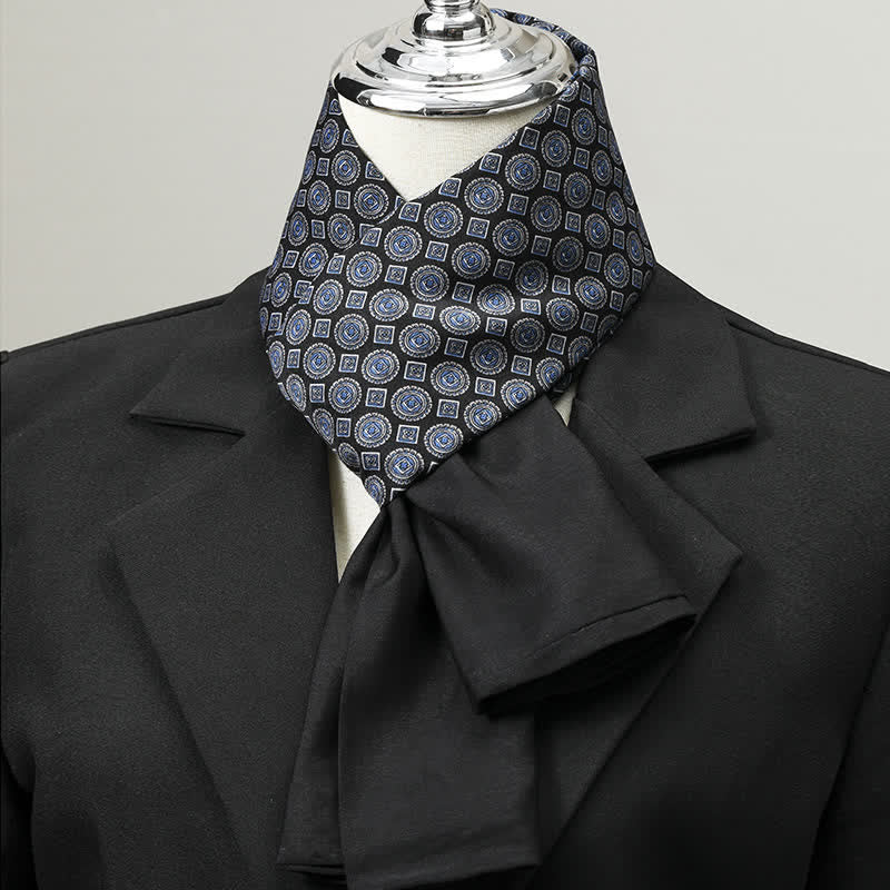 Sciarpa lunga elegante da uomo con motivo geometrico - Stile n. 7 - image 6