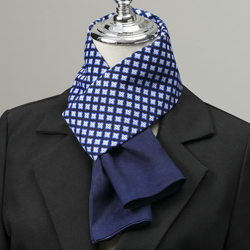 Sciarpa lunga elegante da uomo con motivo geometrico - Stile n. 8 - image 7