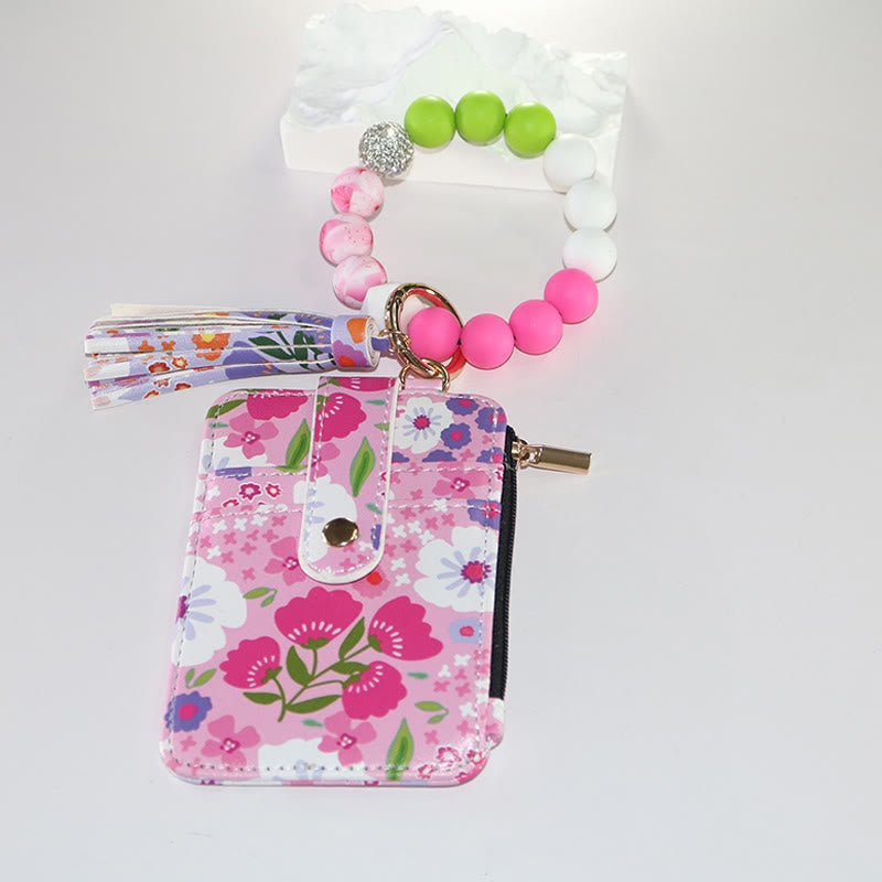 Portafoglio con bracciale e stampa floreale in stile colorato e naturale - Stile n. 4 - image 4