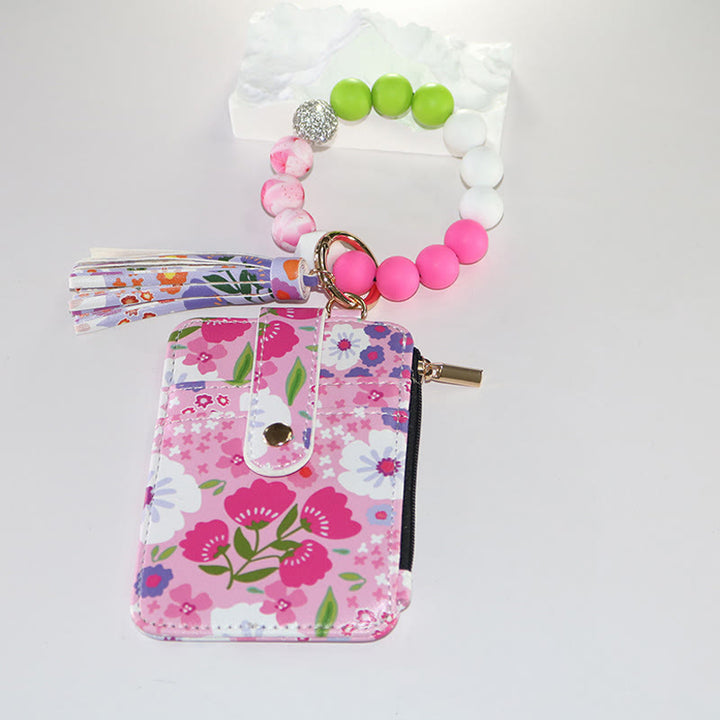 Portafoglio con bracciale e stampa floreale in stile colorato e naturale - Stile n. 4 - image 4