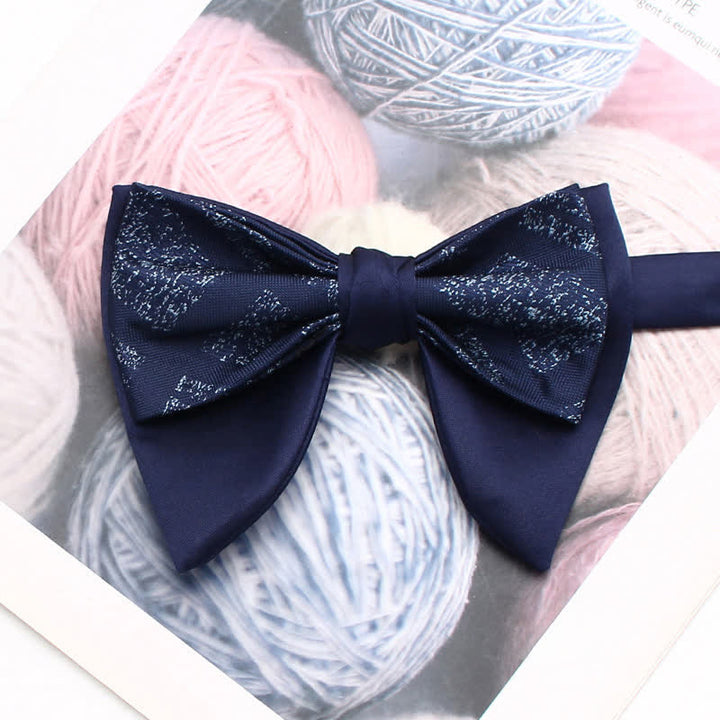 Papillon oversize a punta con doppio strato e motivo retrò - Stile n. 6 - image 7