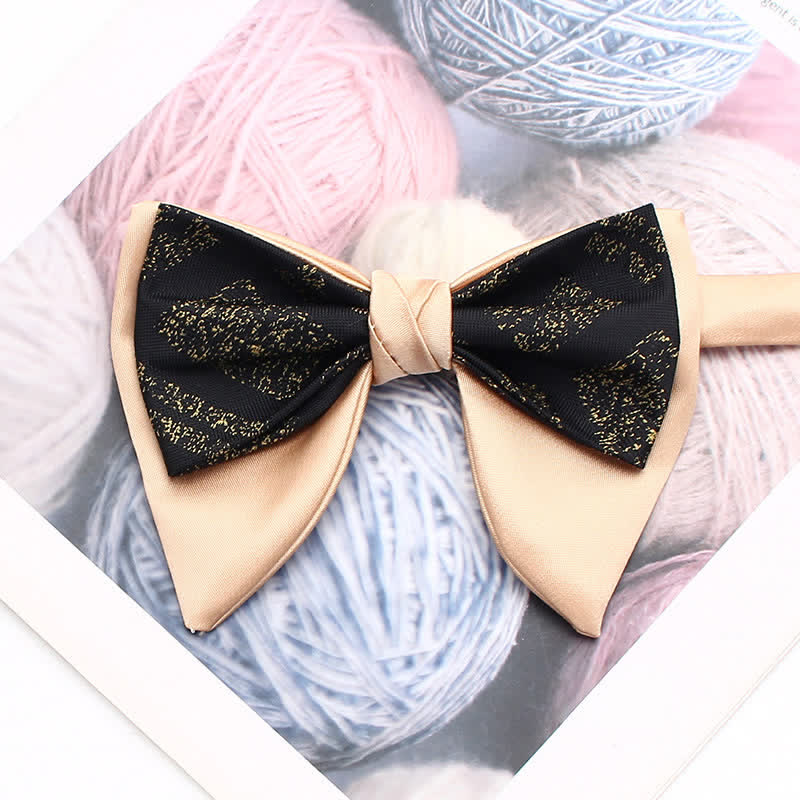 Papillon oversize a punta con doppio strato e motivo retrò - Stile n. 5 - image 6