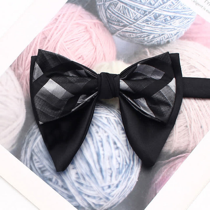 Papillon oversize a punta con doppio strato e motivo retrò - Stile n. 3 - image 4