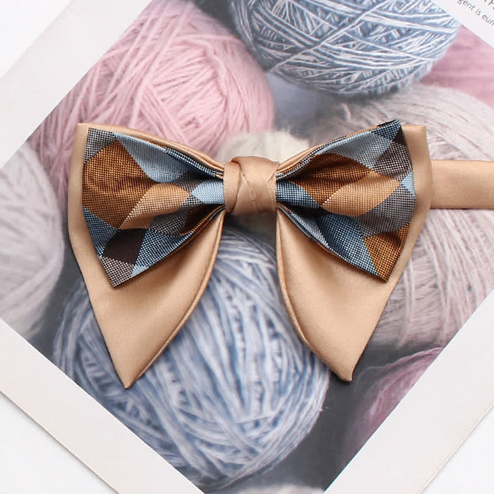 Papillon oversize a punta con doppio strato e motivo retrò - Stile n. 2 - image 3