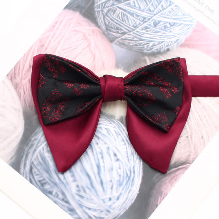 Papillon oversize a punta con doppio strato e motivo retrò - Stile n. 4 - image 5