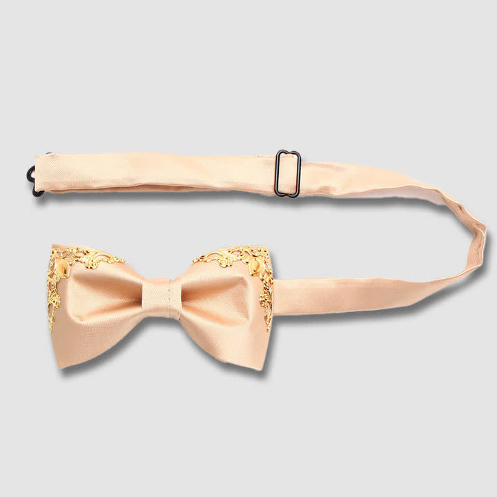 Elegante papillon da sposa con dettagli dorati - image 2
