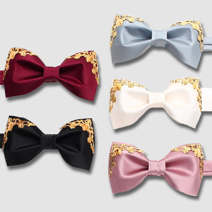 Elegante papillon da sposa con dettagli dorati - image 0