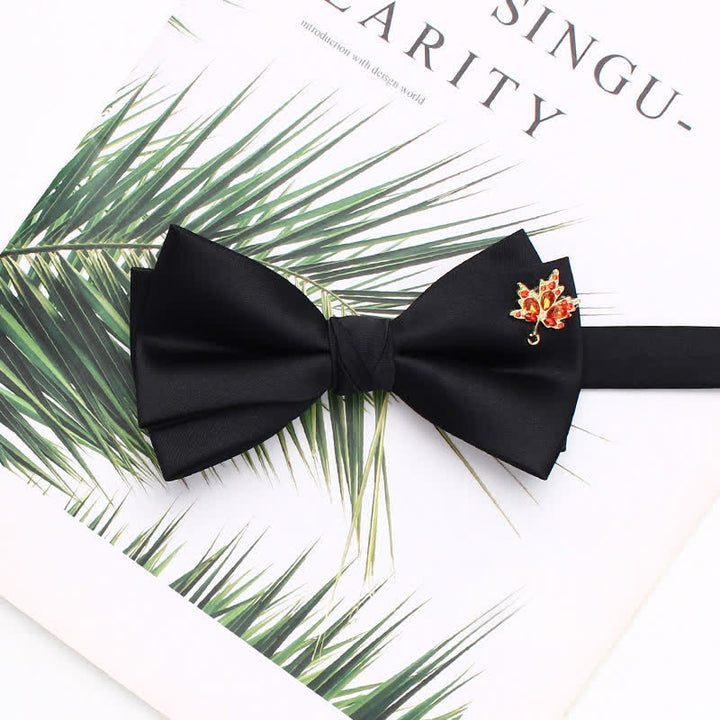 Elegante papillon nero a doppio strato con accenti metallici - Stile n. 10 - image 13