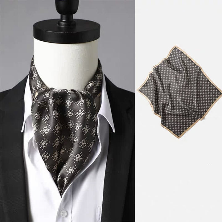 Sciarpa quadrata da uomo con motivo geometrico Paisley vintage - Stile n. 5 - image 4