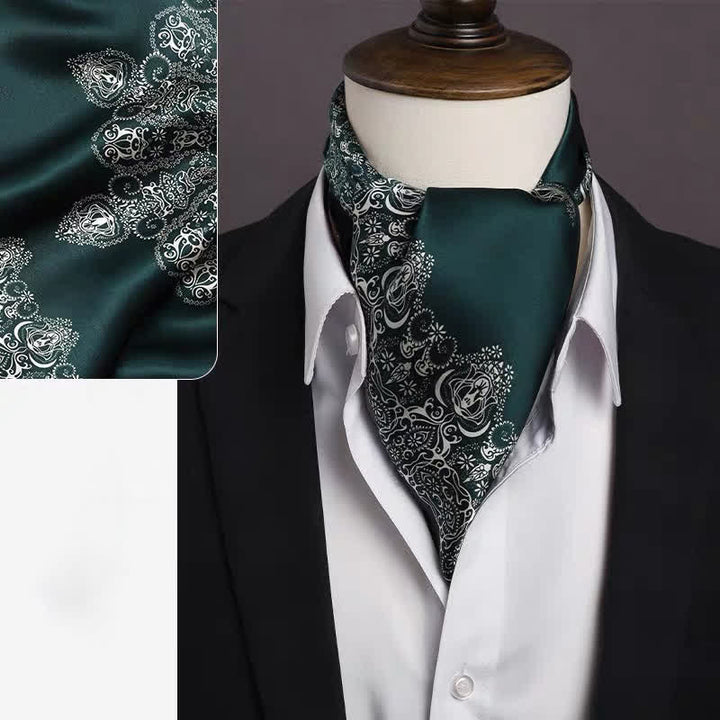 Sciarpa quadrata da uomo con motivo geometrico Paisley vintage - Stile n. 1 - image 0