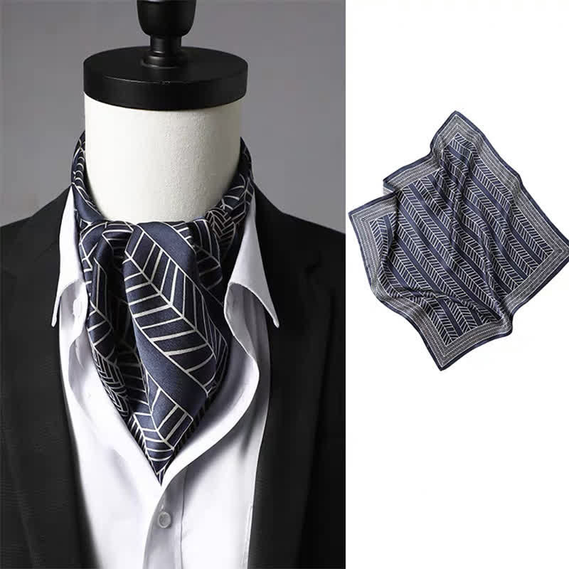 Sciarpa quadrata da uomo con motivo geometrico Paisley vintage - Stile n. 6 - image 5