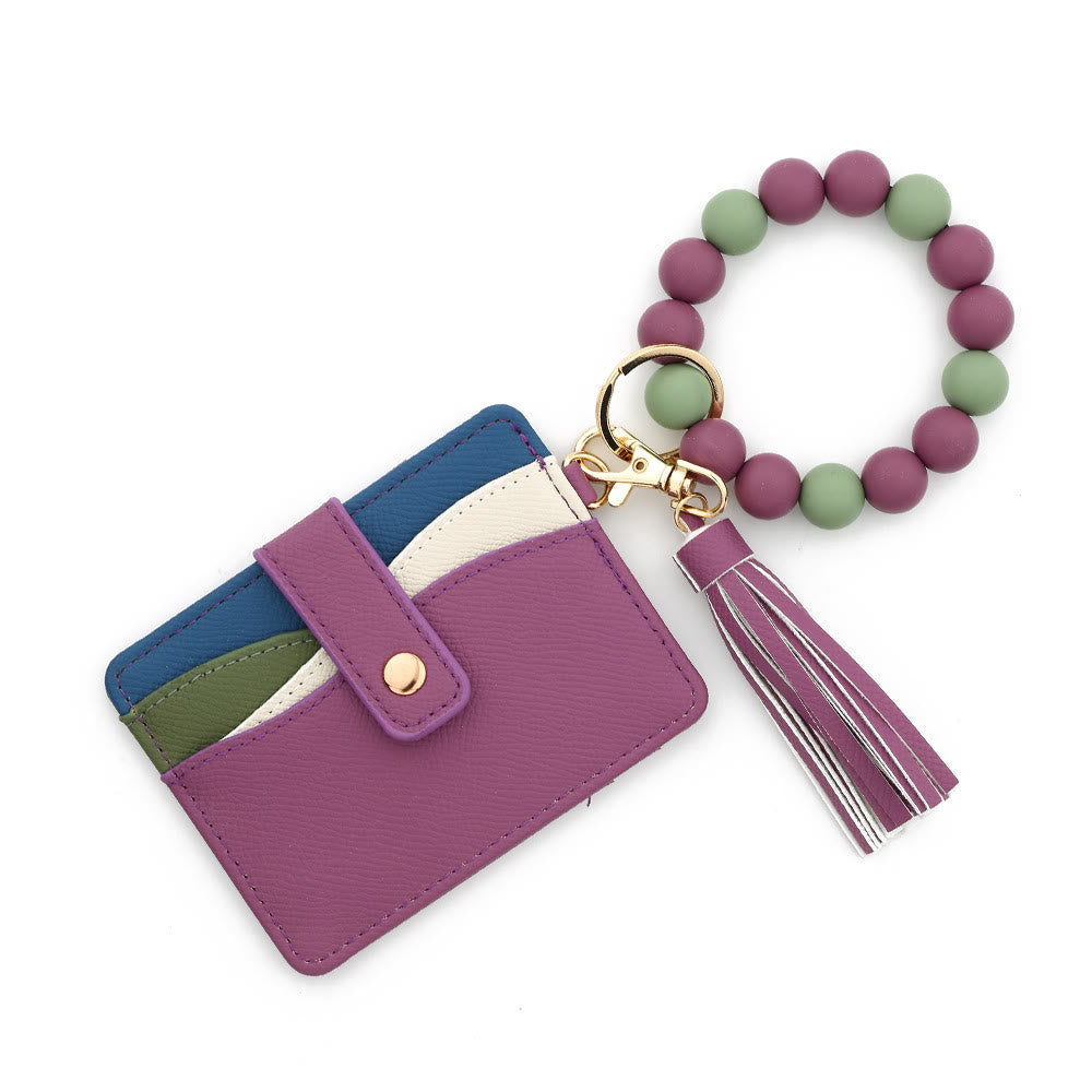 Portafoglio con ciondolo a nappa con bracciale multicolore alla moda - Stile n. 5 - image 4